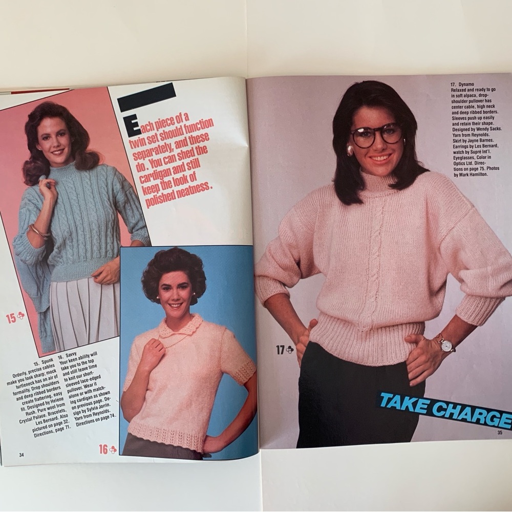 Knitting With Simplicity Magazine 30 Winning Fall Designs Full Patterns Included - Picture 11 of 17
